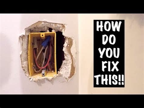 can you drywall over abandined junction box|drywall patch over electrical box.